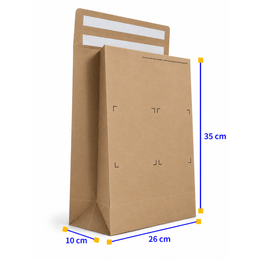 Envelope de papel kraft E-commerce com 2 fitas dupla face P